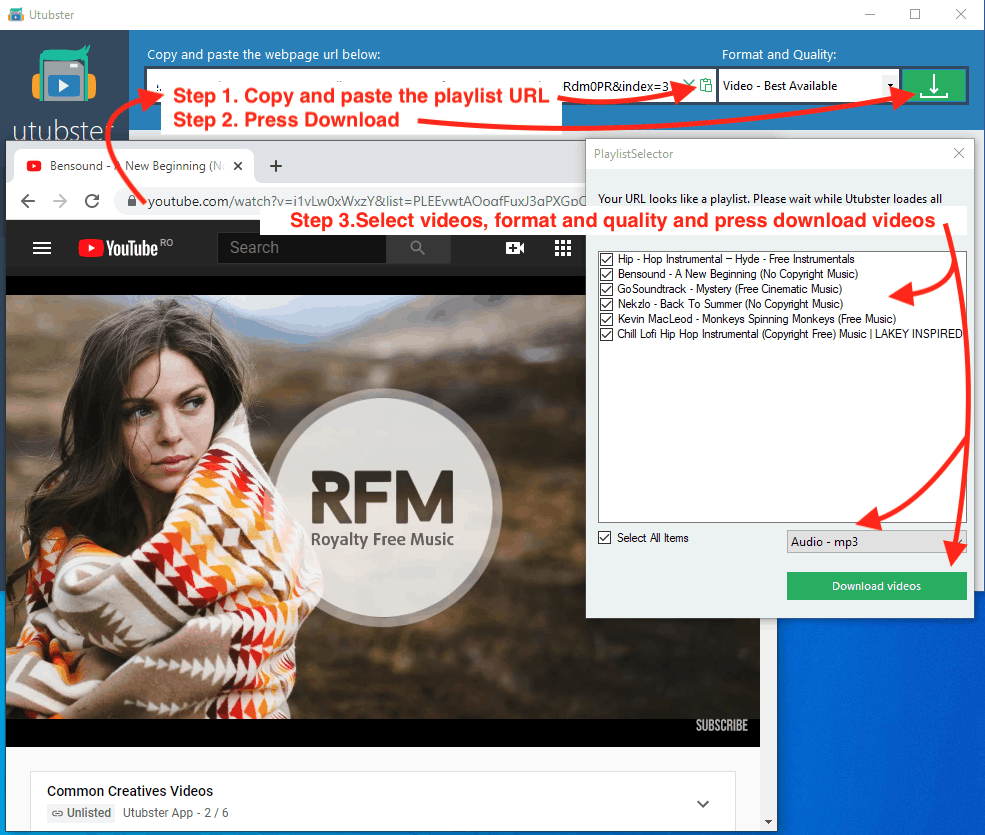 How to convert YouTube playlists to MP3 music